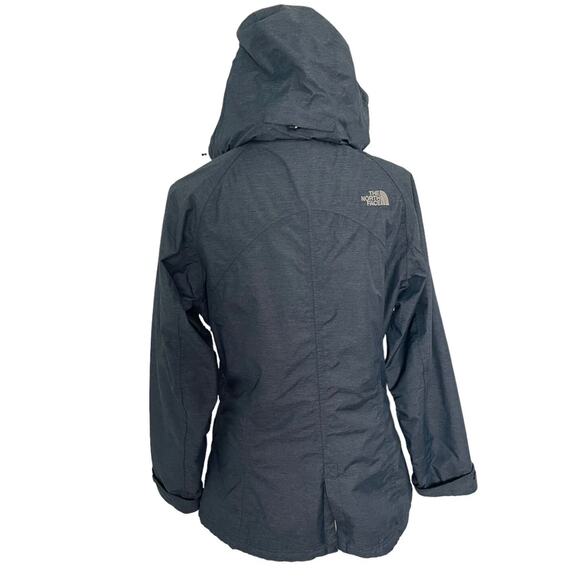 The North Face Women Blue Teal Insulated Hooded HyVent Jacket Size Small - EUC - Picture 2 of 12
